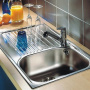 Фото мойка кухонная blanco tipo 45 s compact 513442 нерж. сталь пол. мойка (218615+214381 или212945-1)