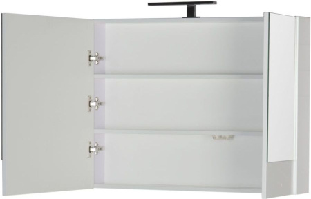 Фото зеркало-шкаф aquanet нота 90 белый