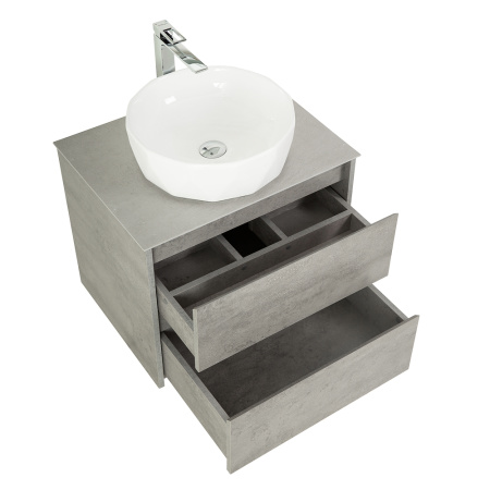 Фото тумба подвесная belbagno kraft 70 cemento grigio