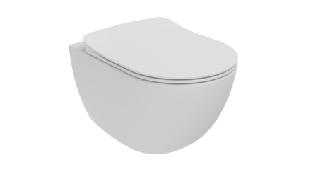 Фото унитаз подвесной creavit free fe320-11mb00e-0000, белый матовый