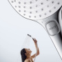 Фото душевая лейка hansgrohe raindance select e 26521400 120 мм, 3 режима, белый/хром