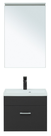 Фото комплект мебели aquanet верона 50 черный матовый (раковина нота 50)