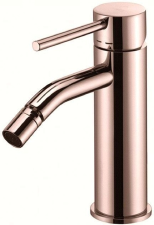 Фото смеситель для биде paffoni light lig131rose, розовое золото