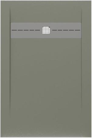 Фото поддон литьевой камень allen brau infinity 8.21002-cgm 120*80 см, олива