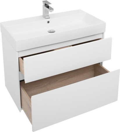 Фото комплект мебели aquanet бруклин 85 белый