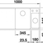 Фото мойка кухонная blanco axia iii 6 s 523473 silgranit темная скала правая мойка (+доска стекло)