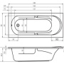 Фото акриловая ванна riho future bc 31 180x80