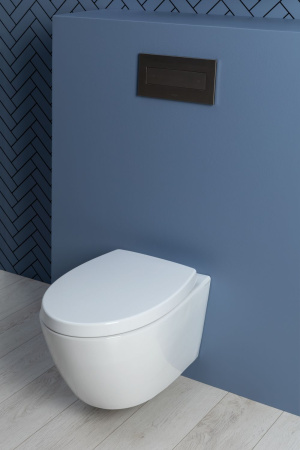 Фото унитаз подвесной безободковый aquanet zv-1, белый