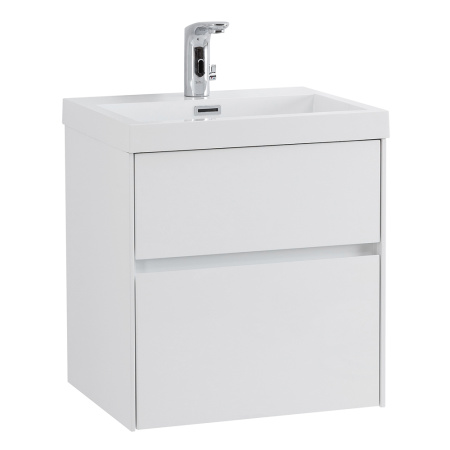 Фото тумба подвесная belbagno pietra mini 50as bianco lucido 