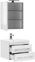 Фото комплект мебели aquanet верона new 58 белый (подвесной 2 ящика)