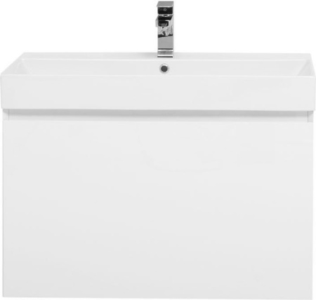 Фото тумба подвесная с раковиной aquanet йорк 85 белый