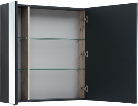 Фото зеркало-шкаф aquanet алвита new 100 антрацит