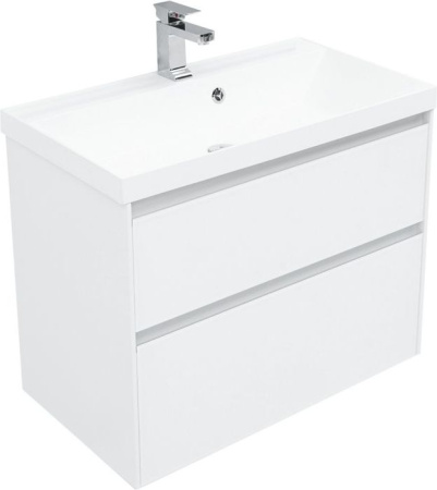 Фото комплект мебели aquanet гласс 80 белый