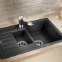 Фото мойка для кухни из искусственного камня blanco legra 6 s compact 521302 антрацит
