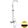 Фото душевая система с изливом remer energy ey34assddo, глянцевое золото