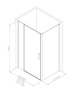 Фото душевой угол allen brau priority 3.31034.00 + 3.31046.00 140*100*200 см, профиль хром