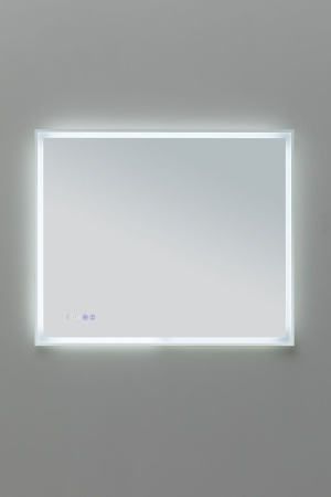 Зеркало с подсветкой Aquanet Оптима 90 белый матовый