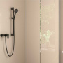 Фото смеситель hansgrohe vernis blend 71640670 для душа черный матовый