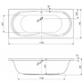 Фото акриловая ванна cezares amalfi 170*75 см