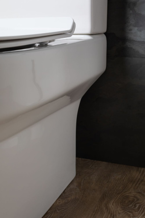 Фото унитаз напольный безободковый aquanet rimless logic-c cl-12339 белый, сиденье микролифт