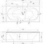 Фото акриловая ванна cezares 42 for two 190*90 см