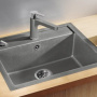 Фото мойка для кухни из искусственного камня blanco dalago 6-f 518851 темная скала 50х60