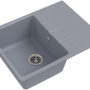 Фото мойка кухонная ewigstein gerd 65х50 серый металлик