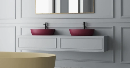 Фото раковина salini s-sense alda wall 02 140312grf, глянец покраска по ral полностью