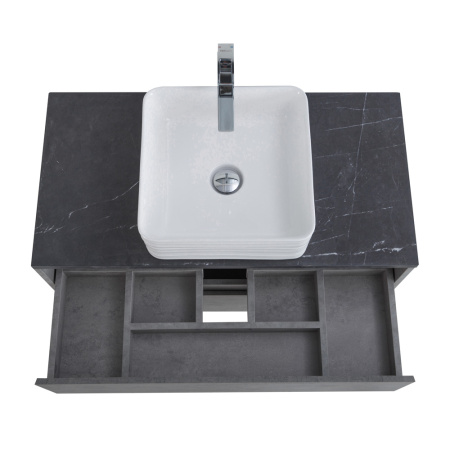 Фото тумба подвесная belbagno kraft 80 cemento grigio