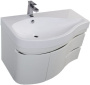 Фото тумба подвесная с раковиной aquanet сопрано 95 l белый (2 дверцы 2 ящика)
