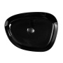 Фото раковина накладная belbagno bb1435-nero 55*40 см, черная глянец