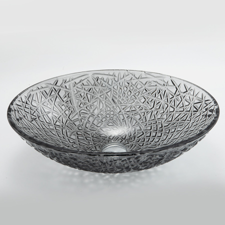 Фото раковина накладная boheme monaco 813-b 51*34,5 см хрусталь, черная