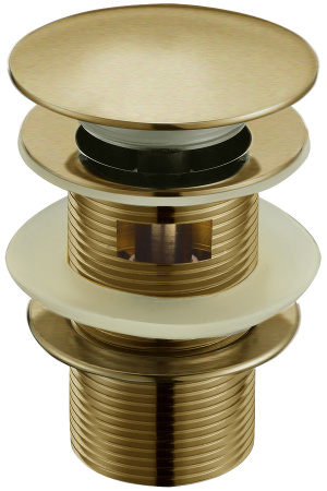 Фото донный клапан с переливом boheme medici 610/2, бронза