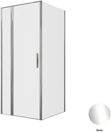 Фото душевой угол allen brau priority 3.31025.00 + 3.31043.00 90*90*200 см, профиль хром