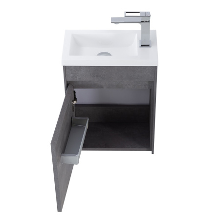 Фото тумба подвесная belbagno pietra mini 40-l stucco cemento, левая