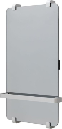 Фото полотенцесушитель электрический allen brau infinity 00288917 80*44 см с рейлингом и креплением, серебро браш