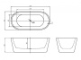Фото акриловая ванна belbagno bb306-1585 158,5*75 см