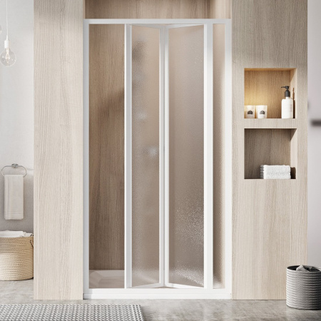 Фото душевая дверь ravak складывающиеся supernova sdz3-90 белый+грейп