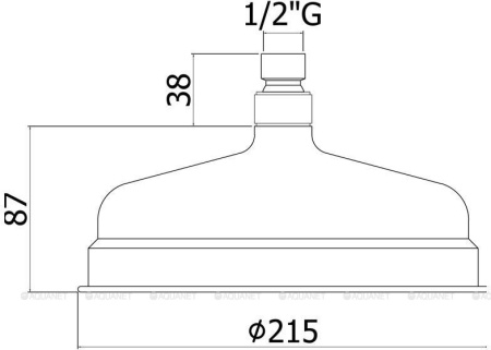 Фото верхний душ с держателем paffoni belinda. бронза