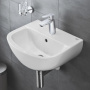 Фото раковина grohe euro ceramic 39324000 на полупьедестал 45