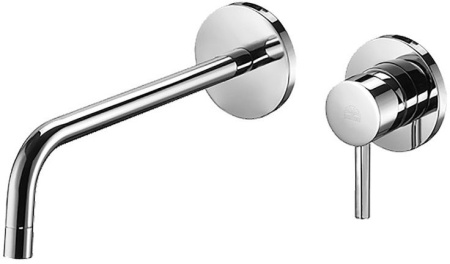 Фото смеситель для раковины paffoni stick sk101cr70 встраиваемый в стену, хром