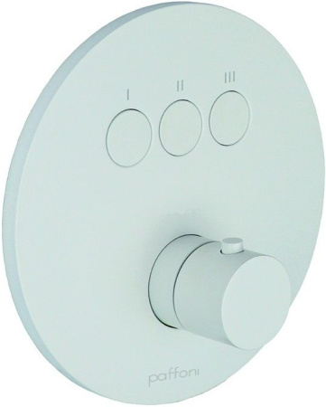 Фото встраиваемый смеситель для ванны и душа paffoni compact box cpm019bo, белый матовый