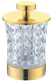 Фото стакан для ватных дисков boheme 10215, золото