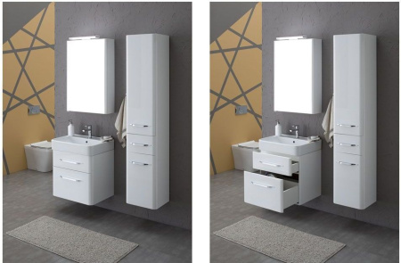 Фото комплект мебели aquanet виченца 60 белый