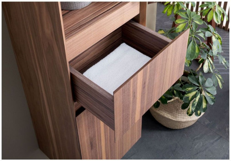 Фото пенал подвесной aquanet нью-йорк 35 орех