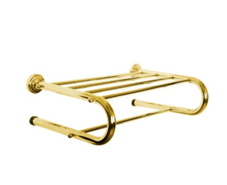 Фото полка для полотенец boheme imperiale 10419, золото