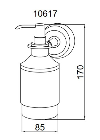 Фото дозатор boheme medici 10617, бронза