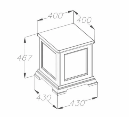 Фото тумба напольная opadiris риспекто 00-00005722, белая матовая
