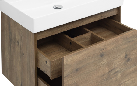 Фото комплект мебели aquanet nova lite 75 дуб рустикальный (1 ящик)