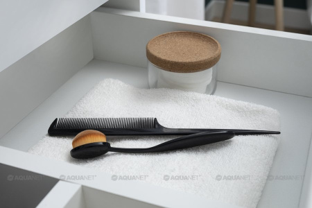 Фото комплект мебели aquanet беркли 60 белый/дуб рошелье (зеркало белое)